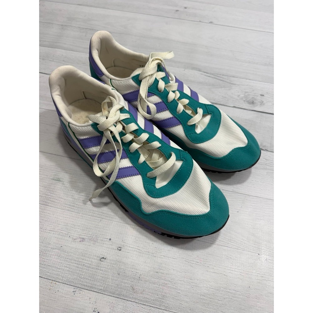 Adidas men's  Lowertree Spezial purple white‎ teal men's size 10